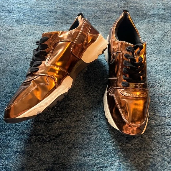 KURT GEIGER Carvela Bronze Sneakers - Picture 10 of 11